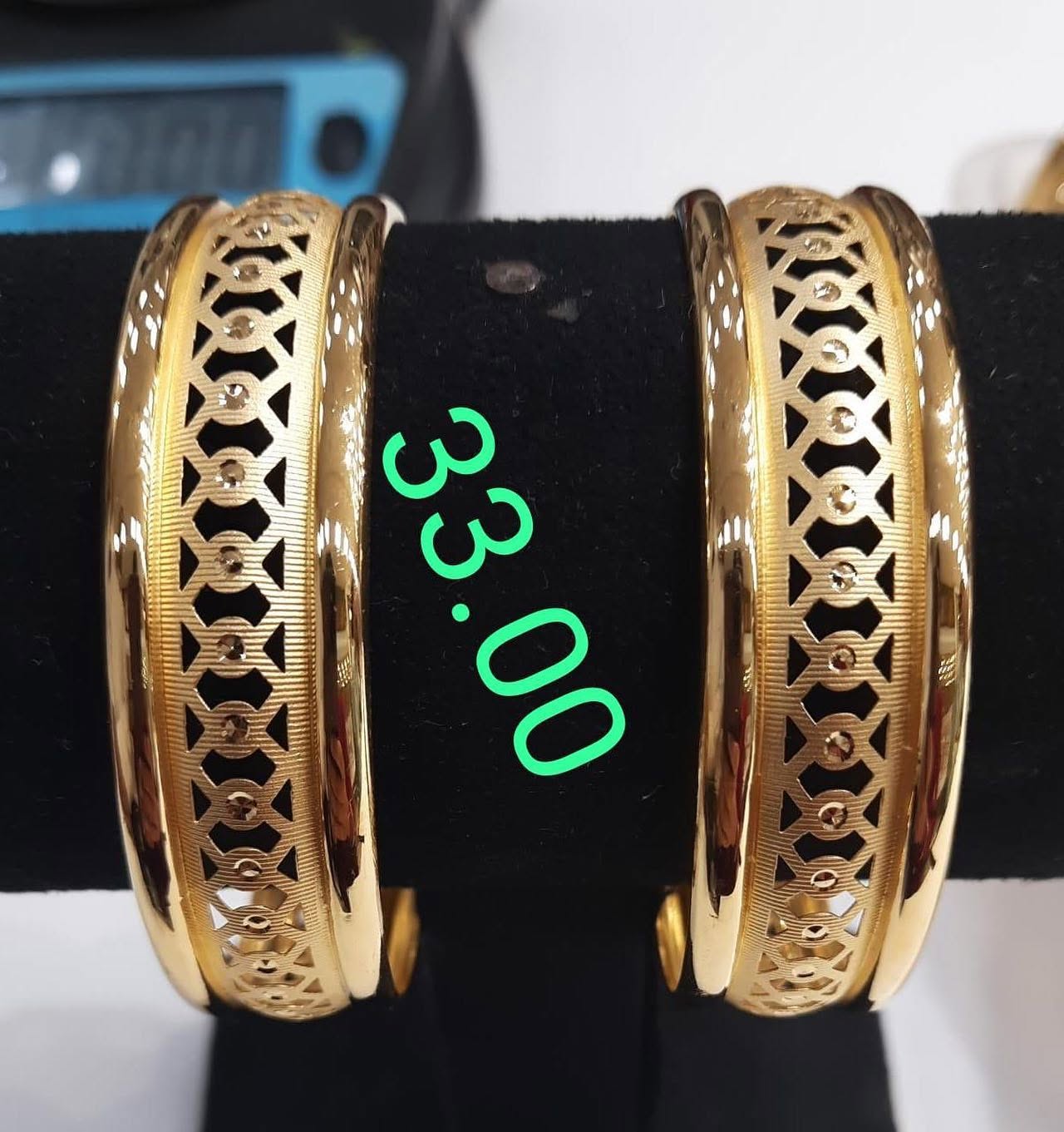 Pair of gold bangles